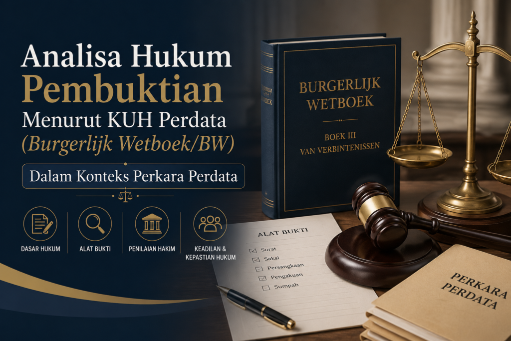 Analisa Hukum Pembuktian Menurut KUH Perdata (Burgerlijk Wetboek/BW) Dalam Konteks Perkara Perdata