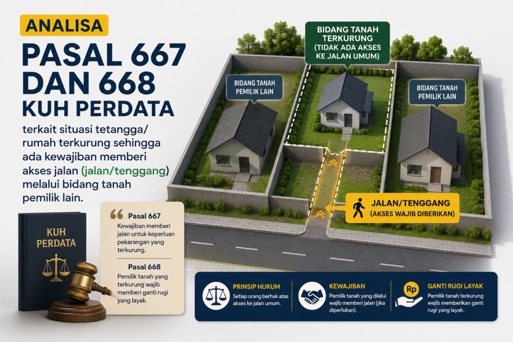Analisa Pasal 667 dan 668 KUH Perdata Terkait Situasi Tetangga