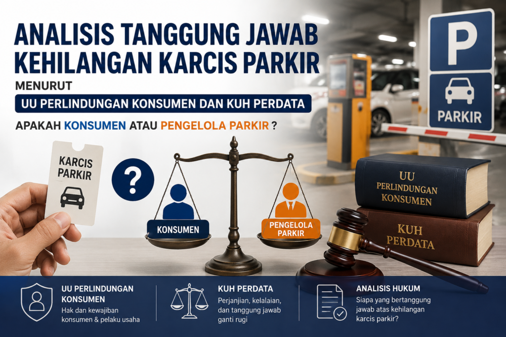 Analisis Tanggung Jawab Kehilangan Karcis Parkir Menurut UU Perlindungan Konsumen dan KUH Perdata