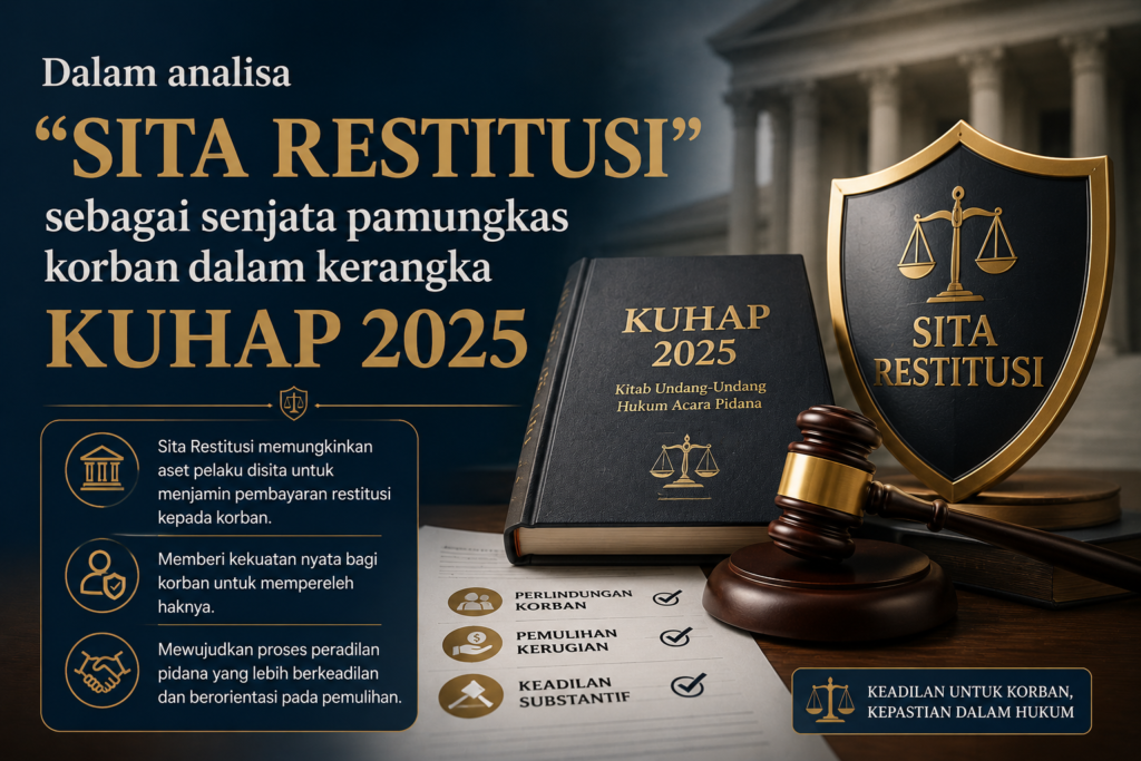 Dalam analisa “Sita Restitusi” sebagai senjata pamungkas korban dalam kerangka KUHAP 2025