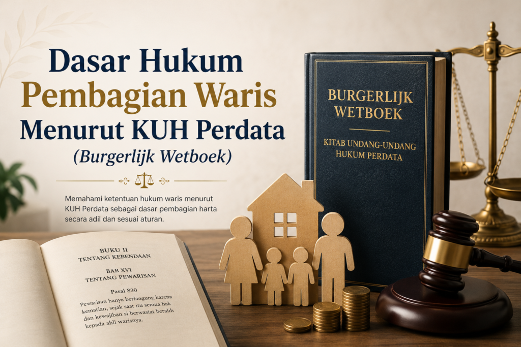 Dasar Hukum Pembagian Waris Menurut KUH Perdata (Burgerlijk Wetboek)