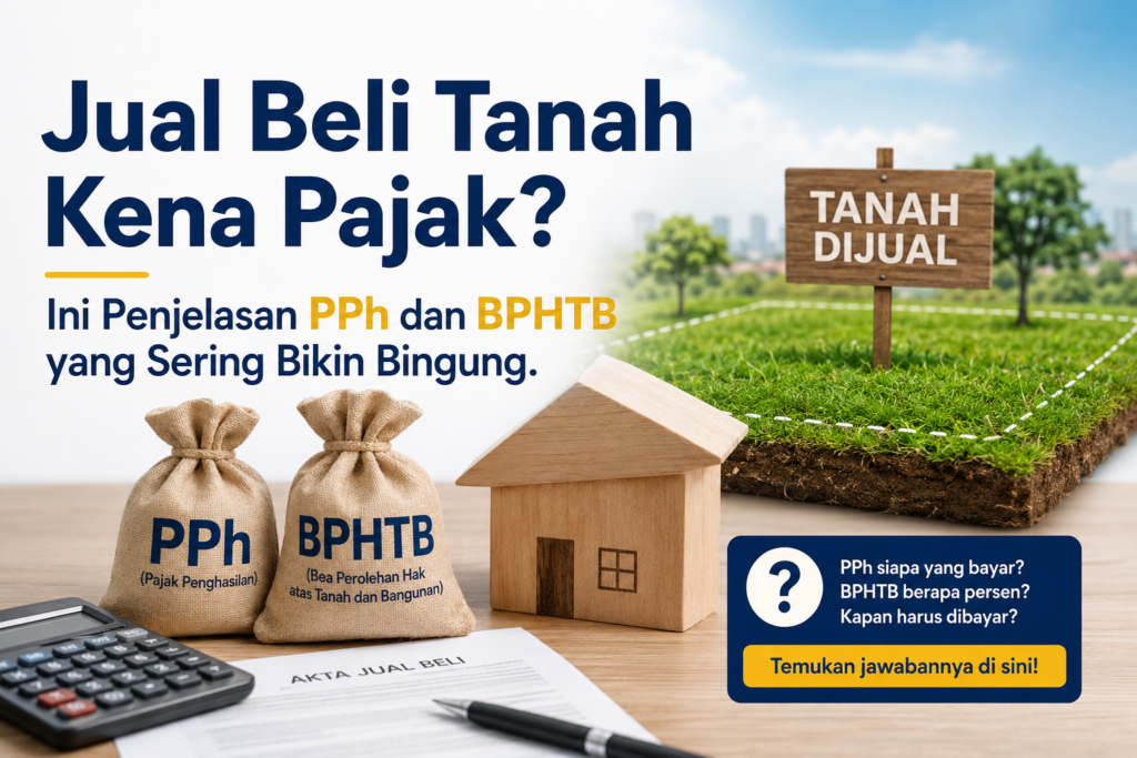 Jual Beli Tanah Kena Pajak? Ini Penjelasan PPh dan BPHTB yang Sering Bikin Bingung