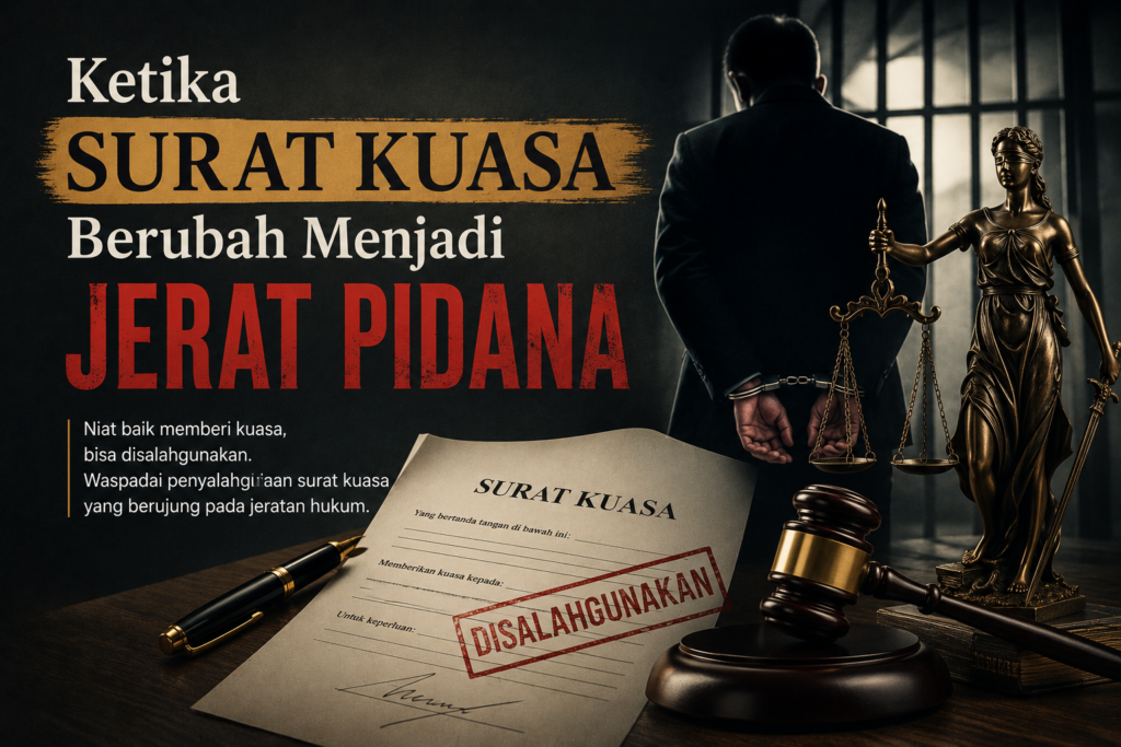 Ketika Surat Kuasa Berubah Menjadi Jerat Pidana