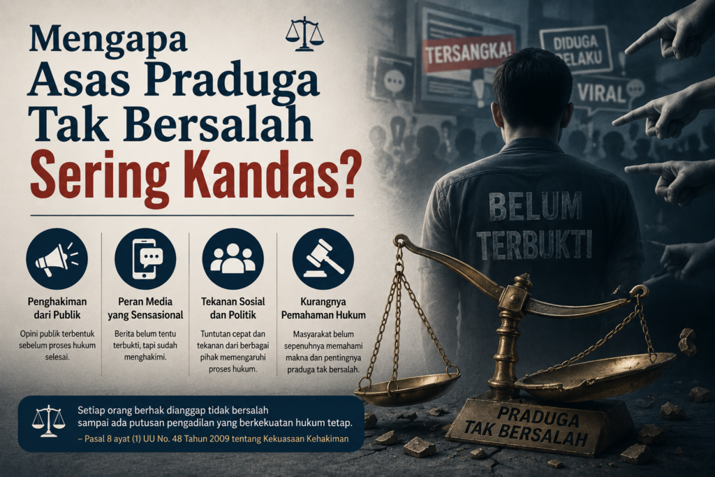 Mengapa Asas Praduga Tak Bersalah Sering Kandas