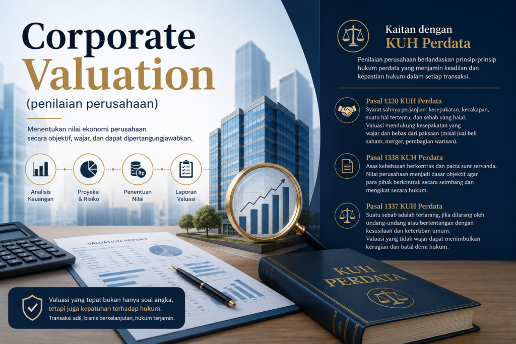 Corporate Valuation (penilaian perusahaan) dan kaitannya dengan aturan KUH Perdata