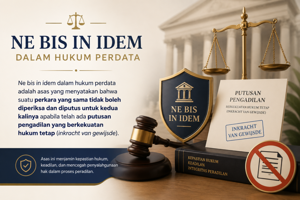 Ne Bis In Idem Dalam Hukum Perdata